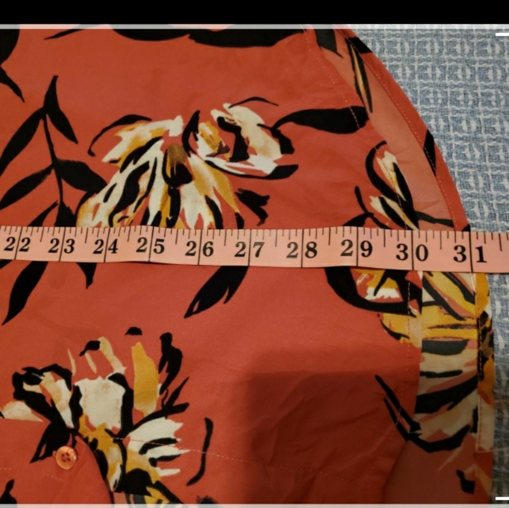 Madison Curvy,Top Floral Blouse Plus Size 2Xl - Picture 9 of 11